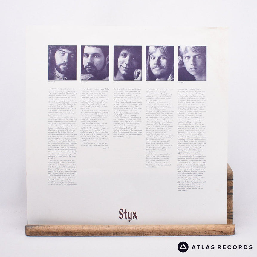 Styx - Crystal Ball - Lyric Sheet LP Vinyl Record - VG+/VG+