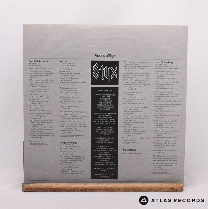 Styx - Pieces Of Eight - Gatefold LP Vinyl Record - EX/VG+