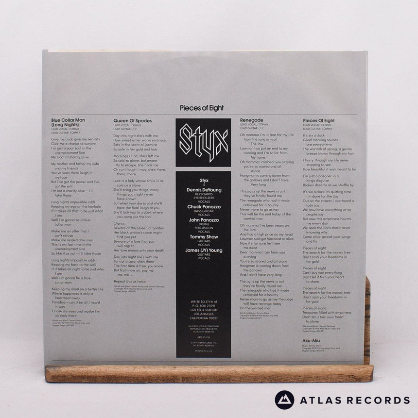 Styx - Pieces Of Eight - Gatefold Us P1 P3 LP Vinyl Record - VG+/EX