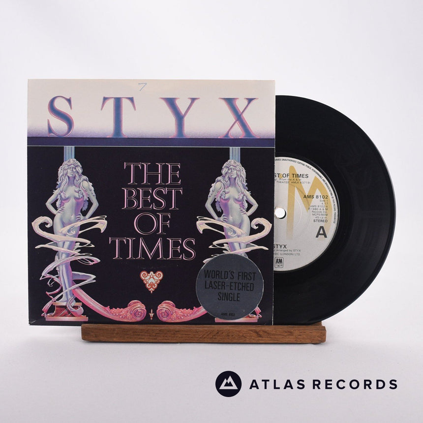Styx The Best Of Times 7" Vinyl Record - Front Cover & Record