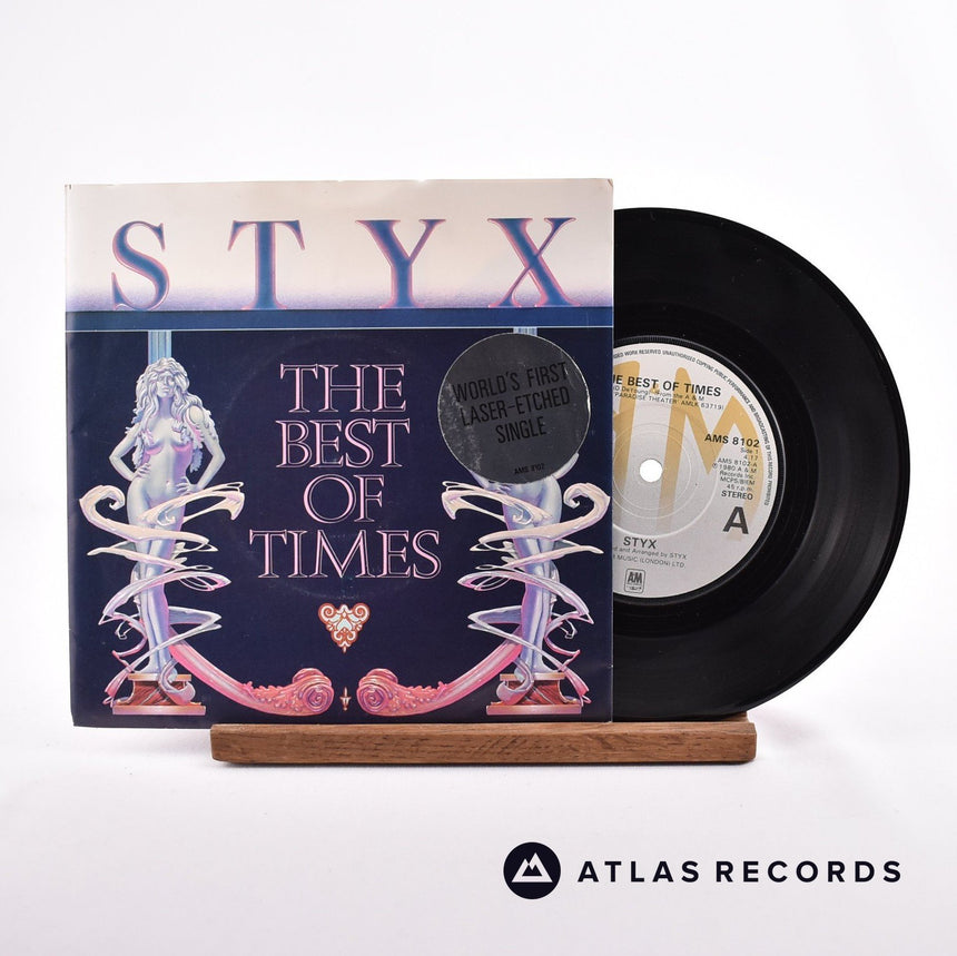 Styx The Best Of Times 7" Vinyl Record - Front Cover & Record