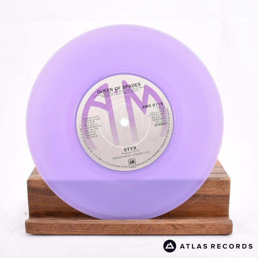 Styx - Too Much Time On My Hands - Purple 7" Vinyl Record - VG+/VG+