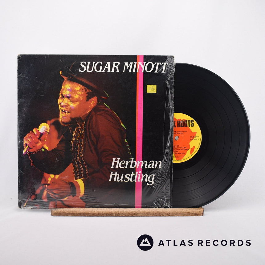Sugar Minott Herbman Hustling LP Vinyl Record - Front Cover & Record