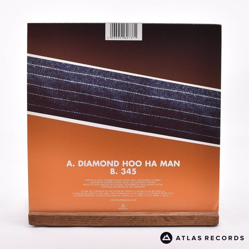 Supergrass - Diamond Hoo Ha Man - Brown 7" Vinyl Record - EX/NM