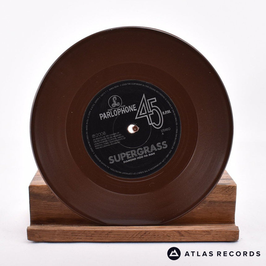 Supergrass - Diamond Hoo Ha Man - Brown 7" Vinyl Record - EX/NM