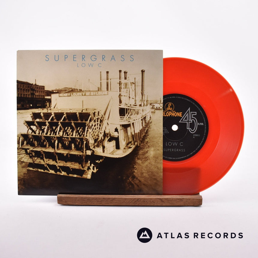 Supergrass Low C 7" Vinyl Record - Front Cover & Record