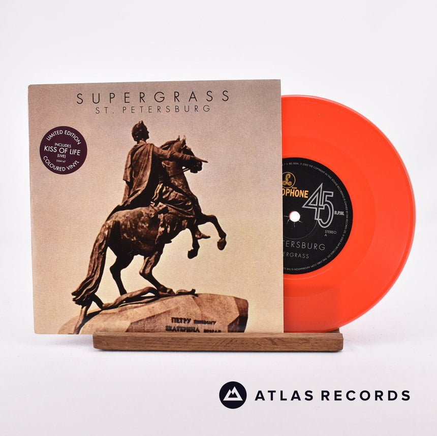 Supergrass St. Petersburg 7" Vinyl Record - Front Cover & Record