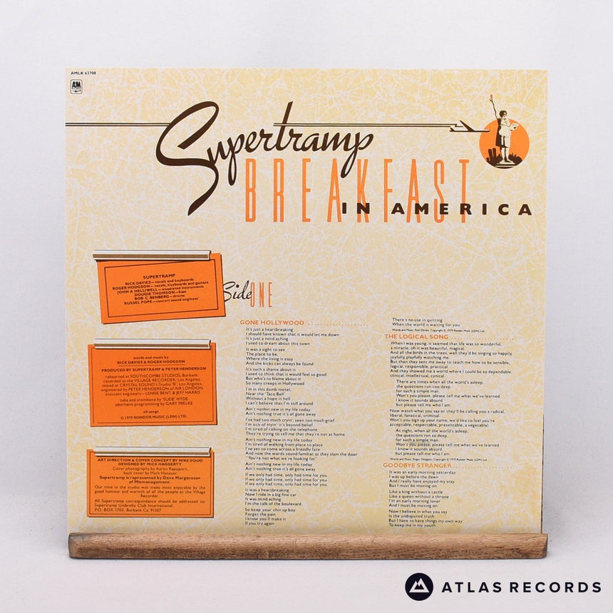 Supertramp - Breakfast In America - LP Vinyl Record - EX/VG+
