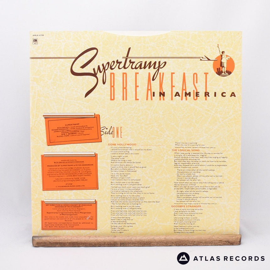 Supertramp - Breakfast In America - LP Vinyl Record - EX/EX