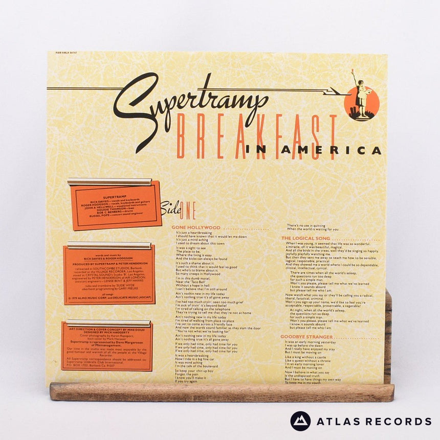 Supertramp - Breakfast In America - LP Vinyl Record - VG+/EX