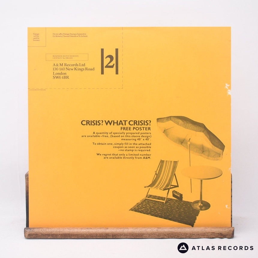 Supertramp - Crisis? What Crisis? - Insert LP Vinyl Record - VG+/VG+