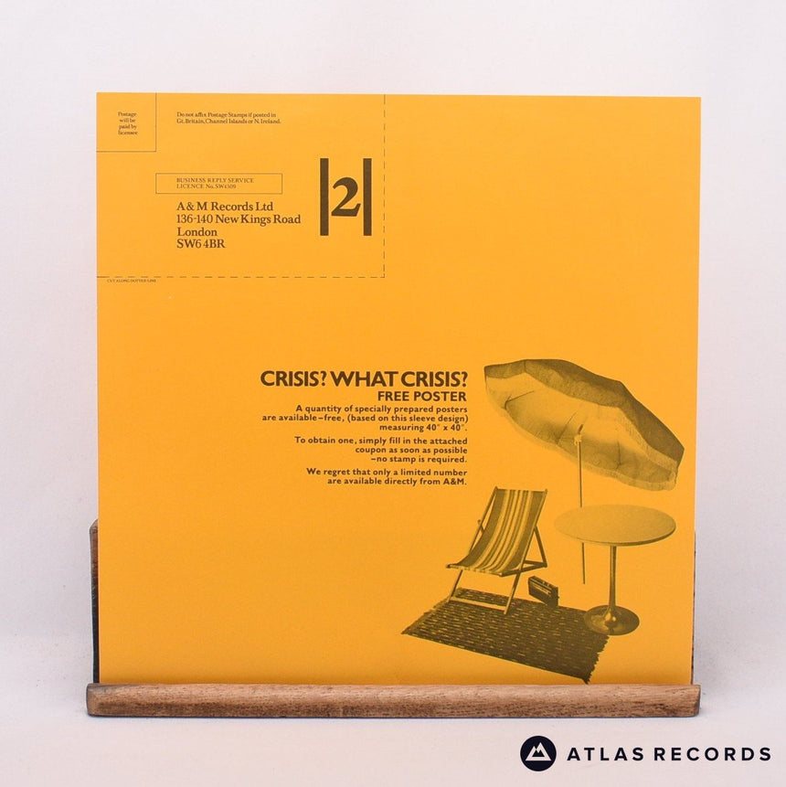 Supertramp - Crisis? What Crisis? - Insert LP Vinyl Record - EX/EX
