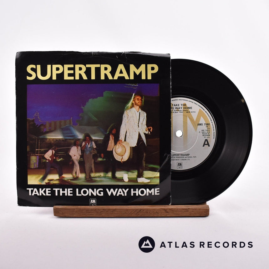 Supertramp Take The Long Way Home 7" Vinyl Record - Front Cover & Record