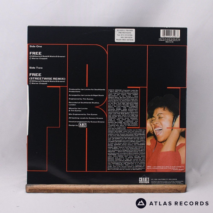 Susaye Greene - Free - 12" Vinyl Record - EX/EX