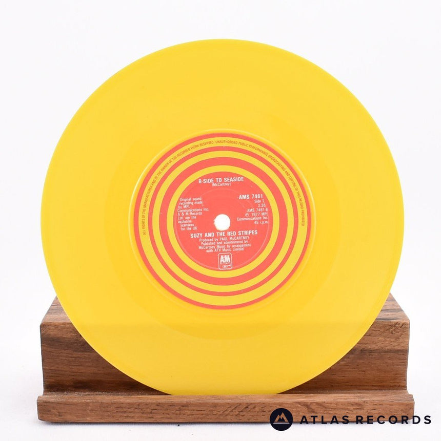 Suzy And The Red Stripes - Seaside Woman - Yellow 7" Vinyl Record - VG+