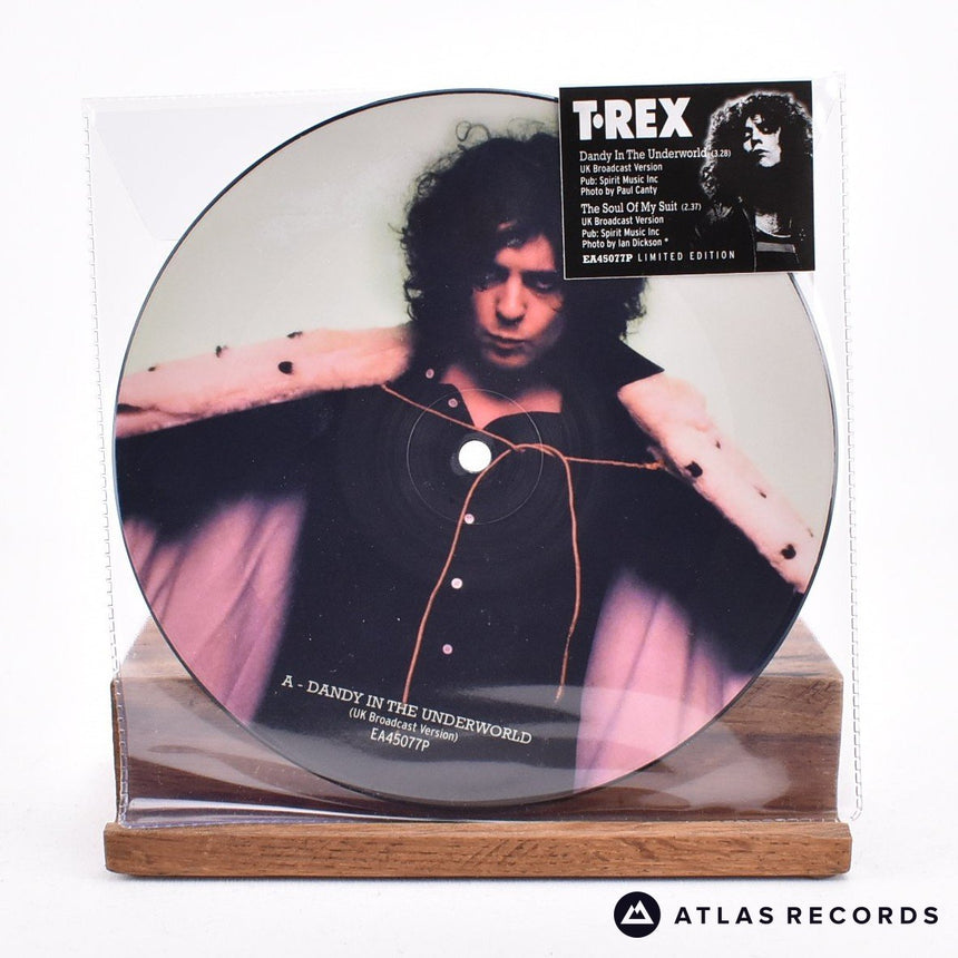 T. Rex Dandy In The Underworld 7" Vinyl Record - Front Cover & Record