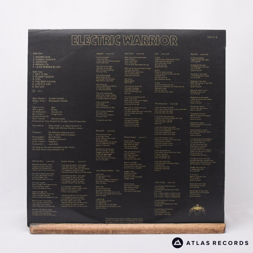 T. Rex - Electric Warrior - Porky Repress A-2U B-2U LP Vinyl Record - EX/EX