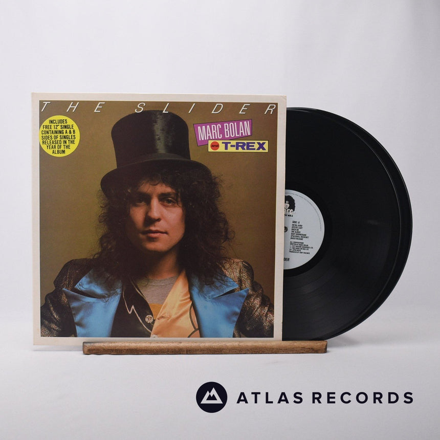 T. Rex The Slider 12" + LP Vinyl Record - Front Cover & Record