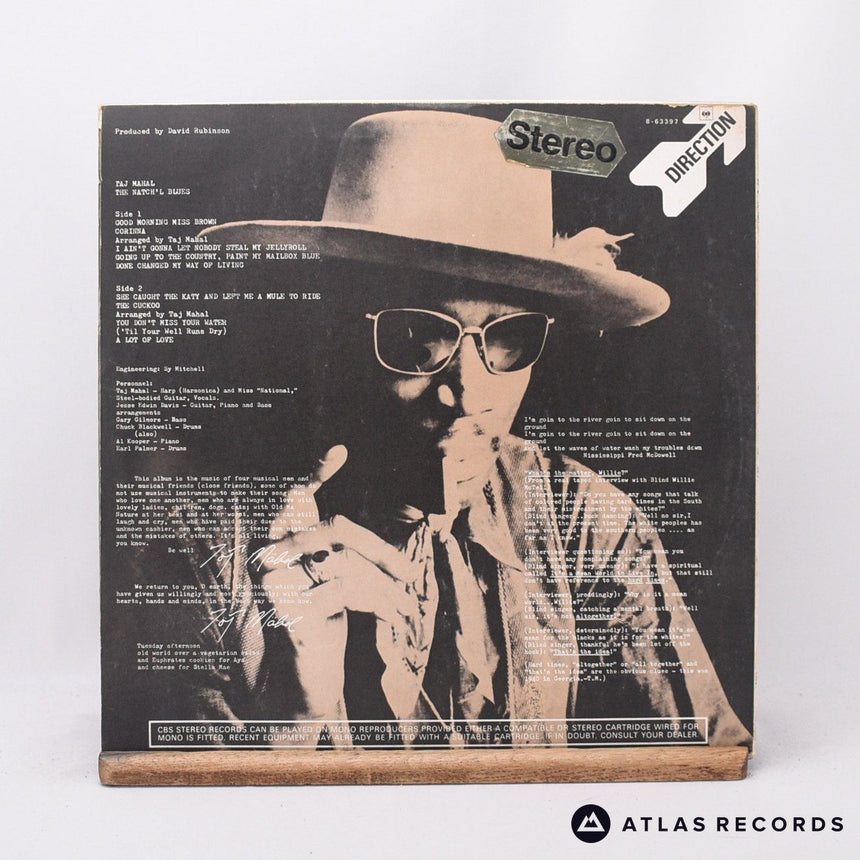 Taj Mahal - The Natch'l Blues - A1 B1 LP Vinyl Record - VG+/EX