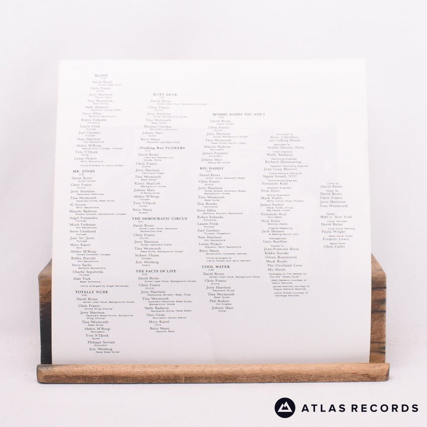Talking Heads - Naked - Lyric Sheet LP Vinyl Record - NM/EX