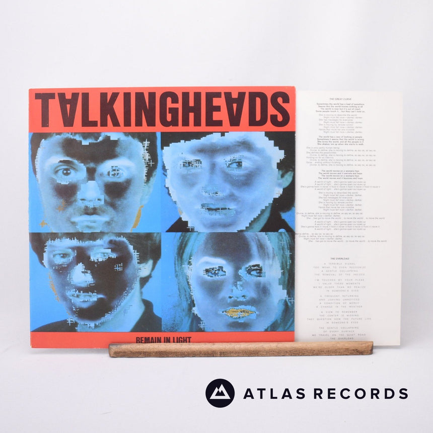 Talking Heads - Remain In Light - Lyric Sheet LP Vinyl Record - EX/VG+
