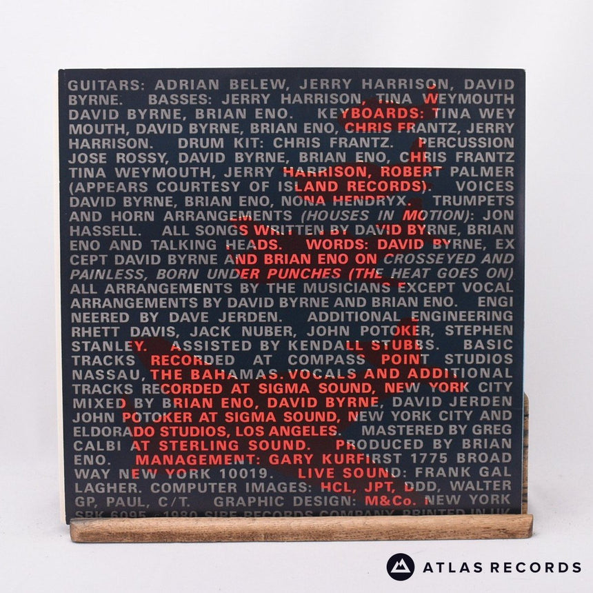 Talking Heads - Remain In Light - Strawberry Lyric Sheet LP Vinyl Record - EX/EX