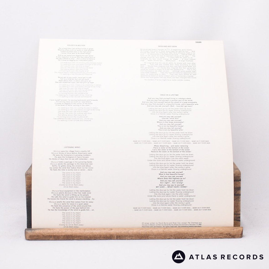 Talking Heads - Remain In Light - Strawberry Lyric Sheet LP Vinyl Record - EX/EX