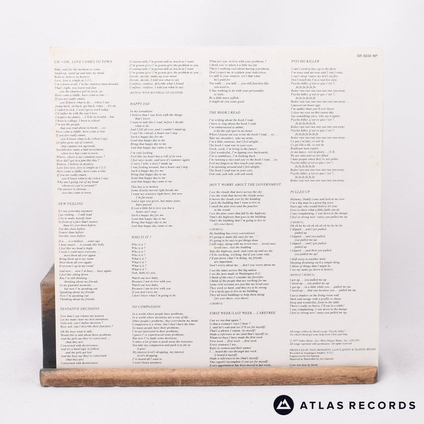 Talking Heads - Talking Heads: 77 - A B LP Vinyl Record - VG+/EX