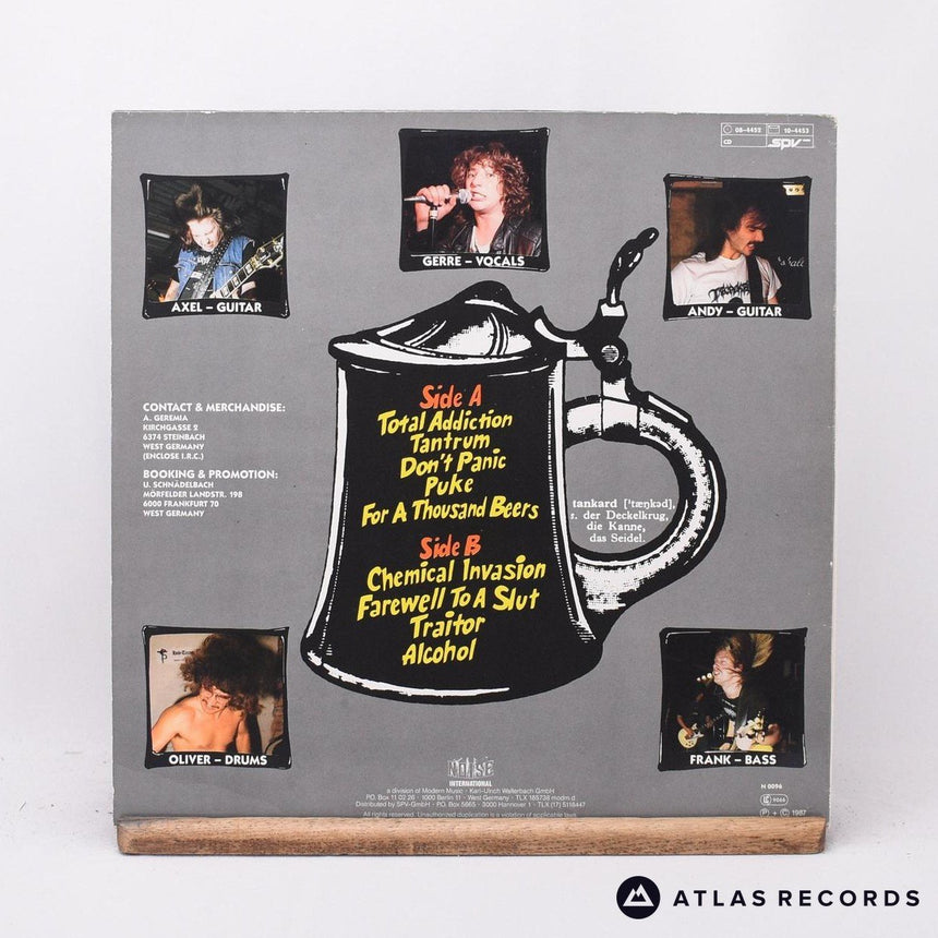 Tankard - Chemical Invasion - A B LP Vinyl Record - EX/EX