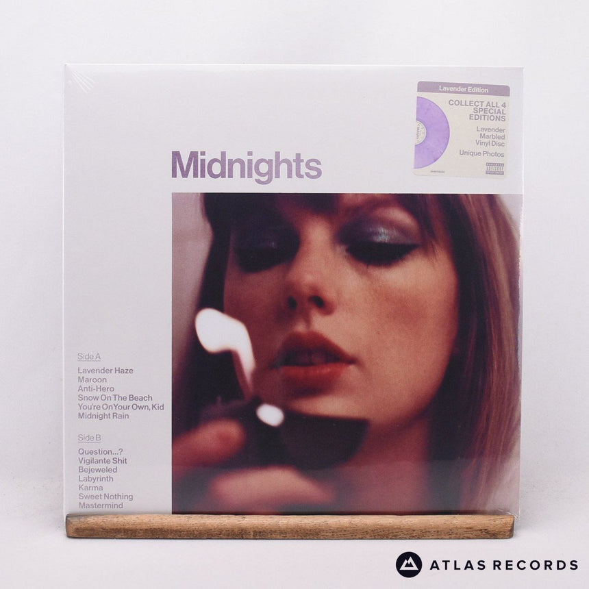 Taylor Swift Midnights LP Vinyl Record - Front Cover & Record