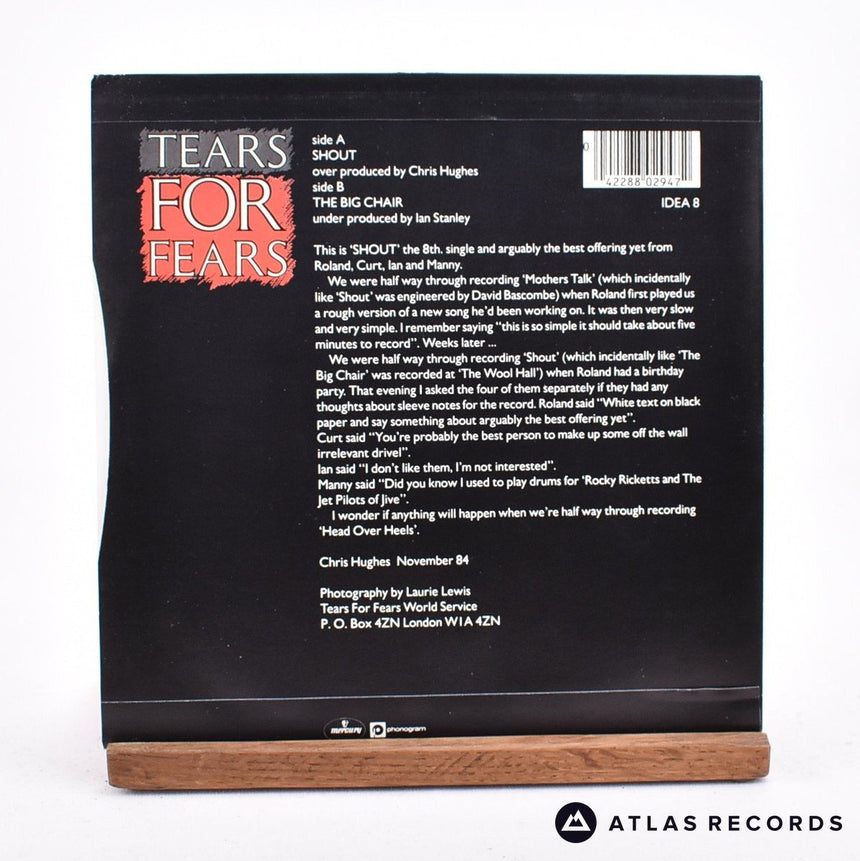 Tears For Fears - Shout - Calendar 7" Vinyl Record - EX/EX