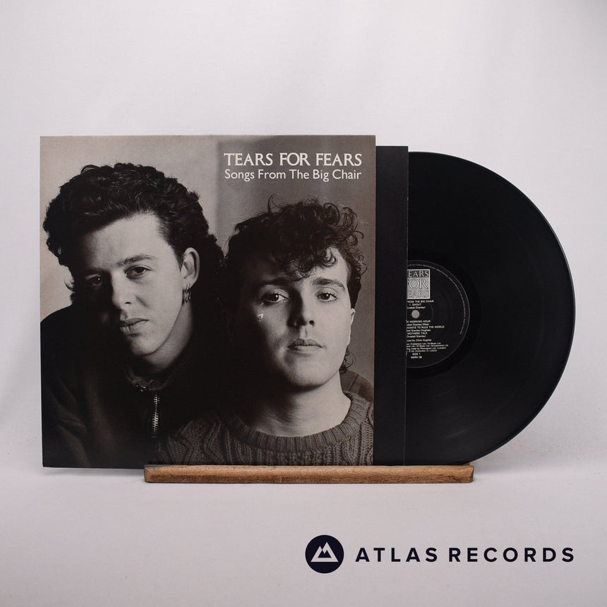 Tears For Fears Songs From The Big Chair LP Vinyl Record - Front Cover & Record