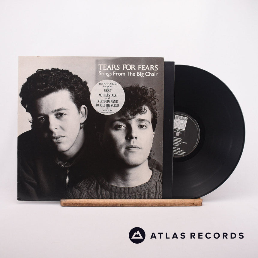 Tears For Fears Songs From The Big Chair LP Vinyl Record - Front Cover & Record