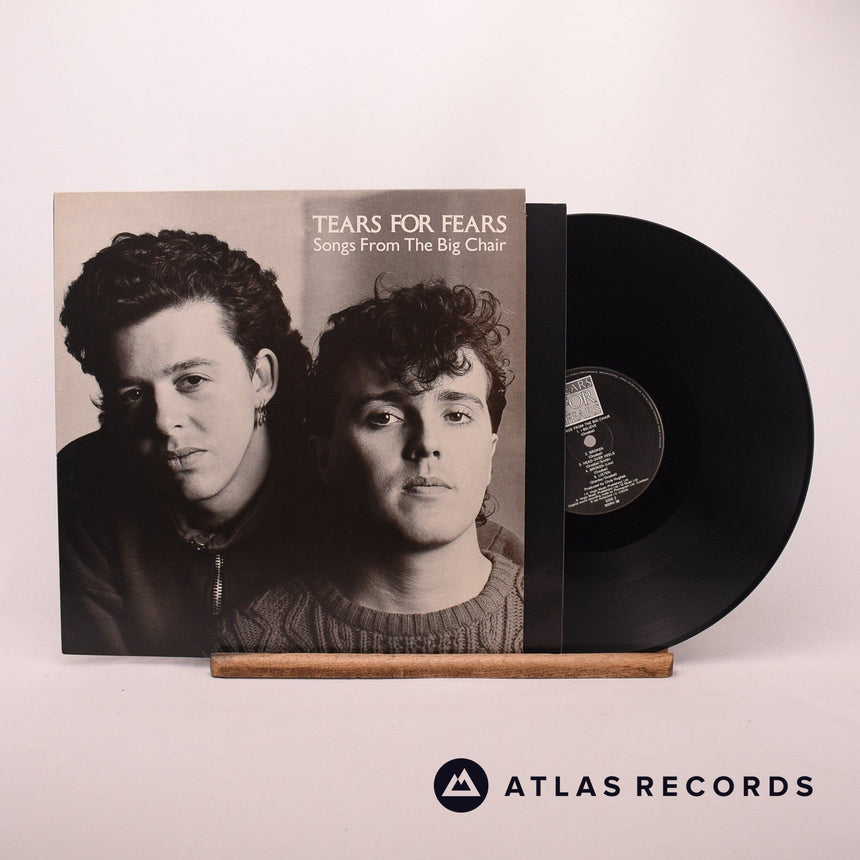 Tears For Fears Songs From The Big Chair LP Vinyl Record - Front Cover & Record