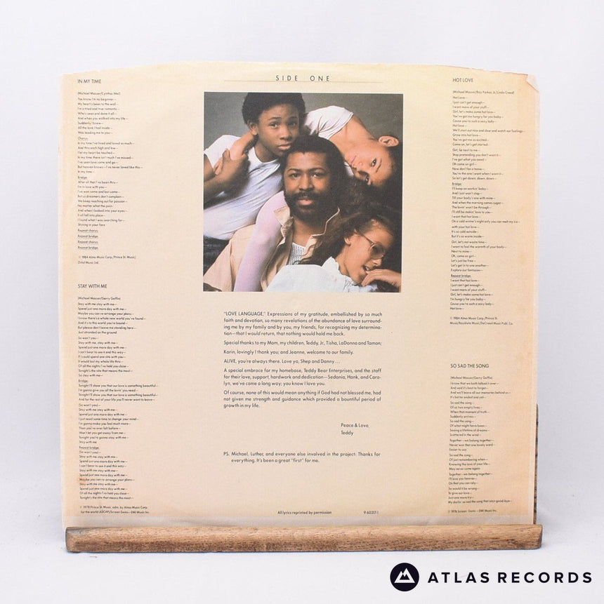 Teddy Pendergrass - Love Language - LP Vinyl Record - VG+/VG+