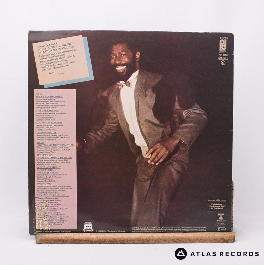 Teddy Pendergrass - This One's For You - LP Vinyl Record - VG+/EX