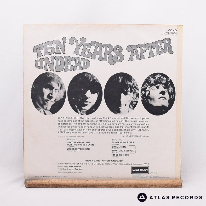 Ten Years After - Ten Years After Undead - Mono -1B -1B LP Vinyl Record - VG+/EX