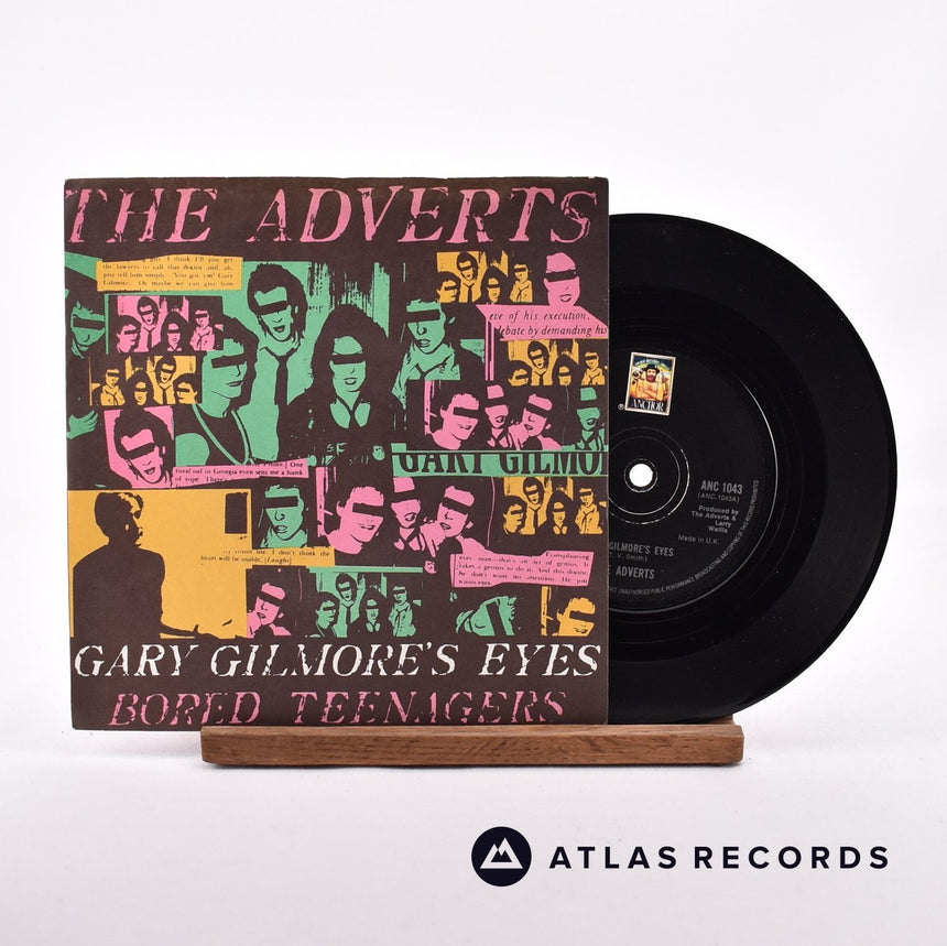 The Adverts Gary Gilmore's Eyes 7" Vinyl Record - Front Cover & Record