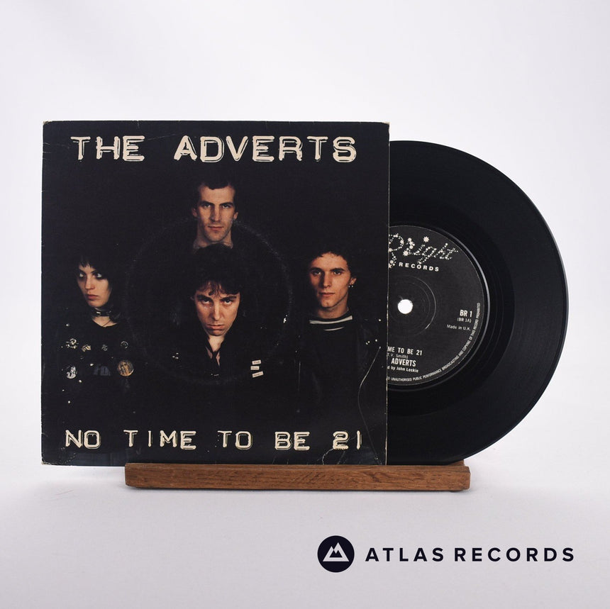 The Adverts No Time To Be 21 7" Vinyl Record - Front Cover & Record