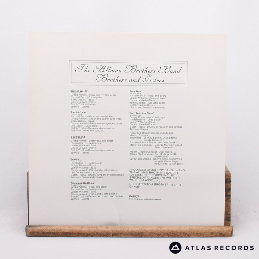 The Allman Brothers Band - Brothers And Sisters - LP Vinyl Record - EX/EX