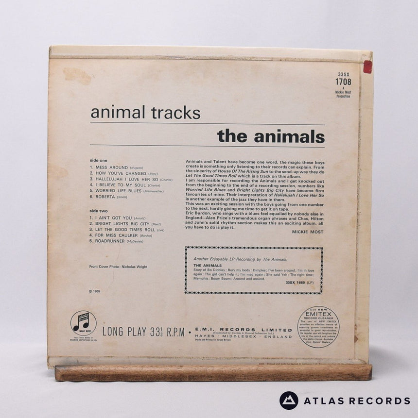 The Animals - Animal Tracks - Mono -1 -1 LP Vinyl Record - VG/VG+