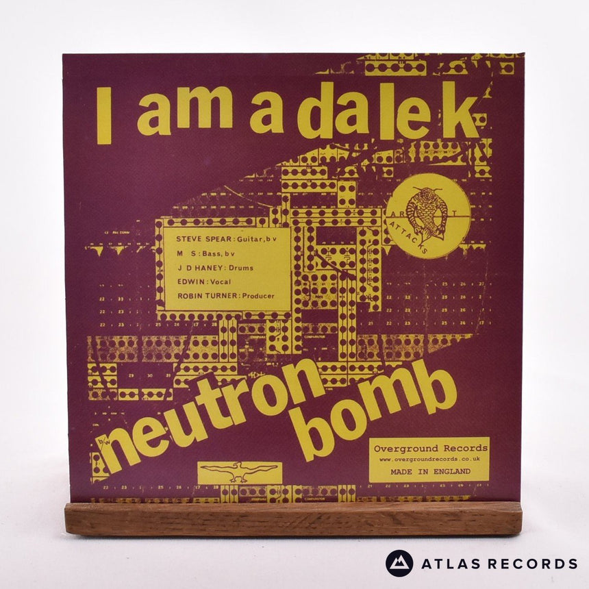 The Art Attacks - I Am A Dalek - Yellow Opaque 7" Vinyl Record - EX/EX