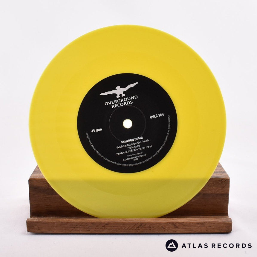 The Art Attacks - I Am A Dalek - Yellow Opaque 7" Vinyl Record - EX/EX