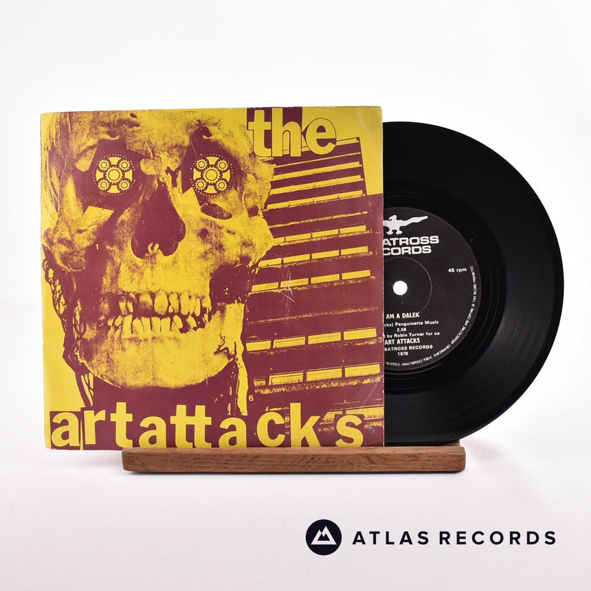 The Art Attacks I Am A Dalek 7" Vinyl Record - Front Cover & Record