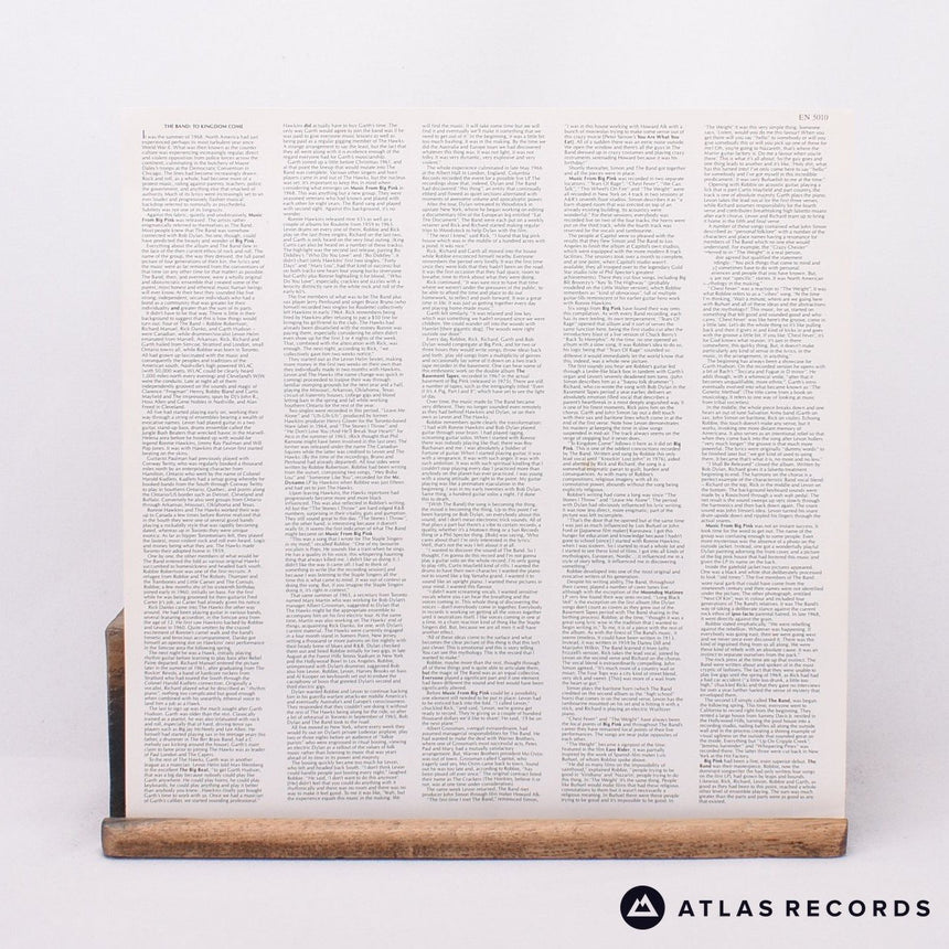 The Band - To Kingdom Come - Lyric Sheet 3 x LP Vinyl Record - EX/EX