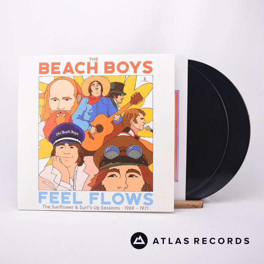 The Beach Boys Feel Flows 2 x LP Vinyl Record - Front Cover & Record