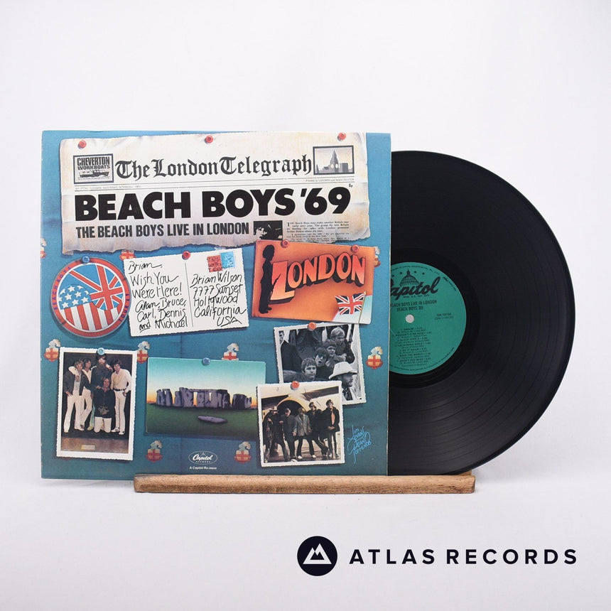 The Beach Boys Live In London LP Vinyl Record - Front Cover & Record
