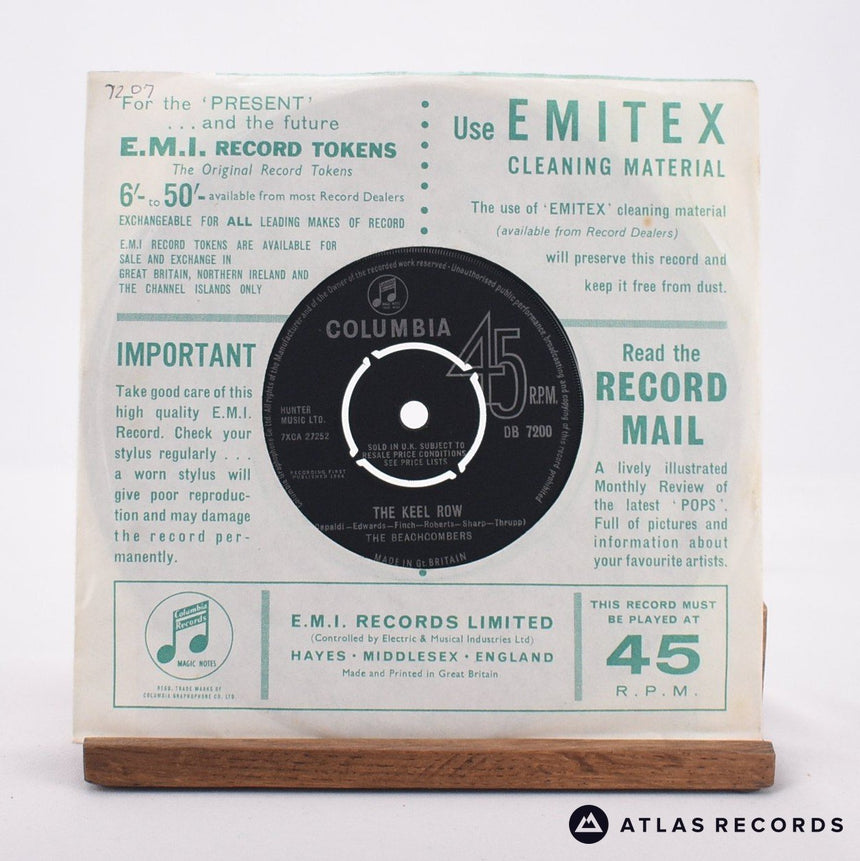 The Beachcombers - Night Train - 7" Vinyl Record - EX/VG+