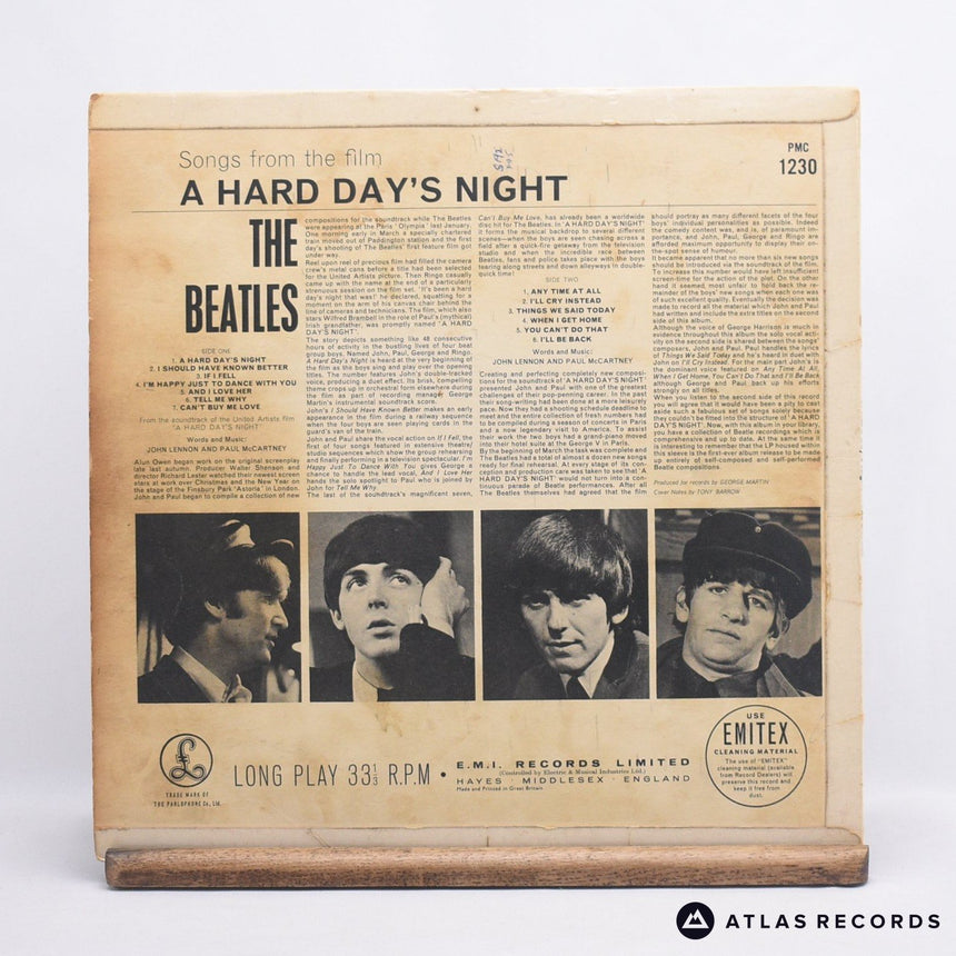 The Beatles - A Hard Day's Night - Mono -3N -3N LP Vinyl Record - VG/VG