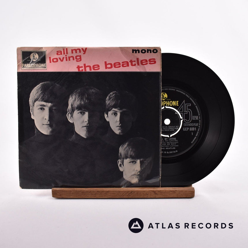 The Beatles All My Loving 7" Vinyl Record - Front Cover & Record